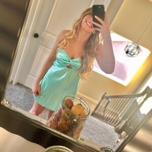 Lucy in the sky strapless dresss